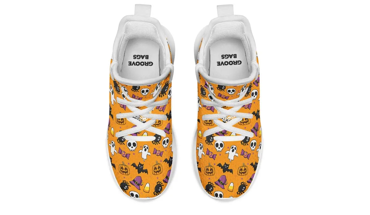 Halloween Pattern Kids Sneakers