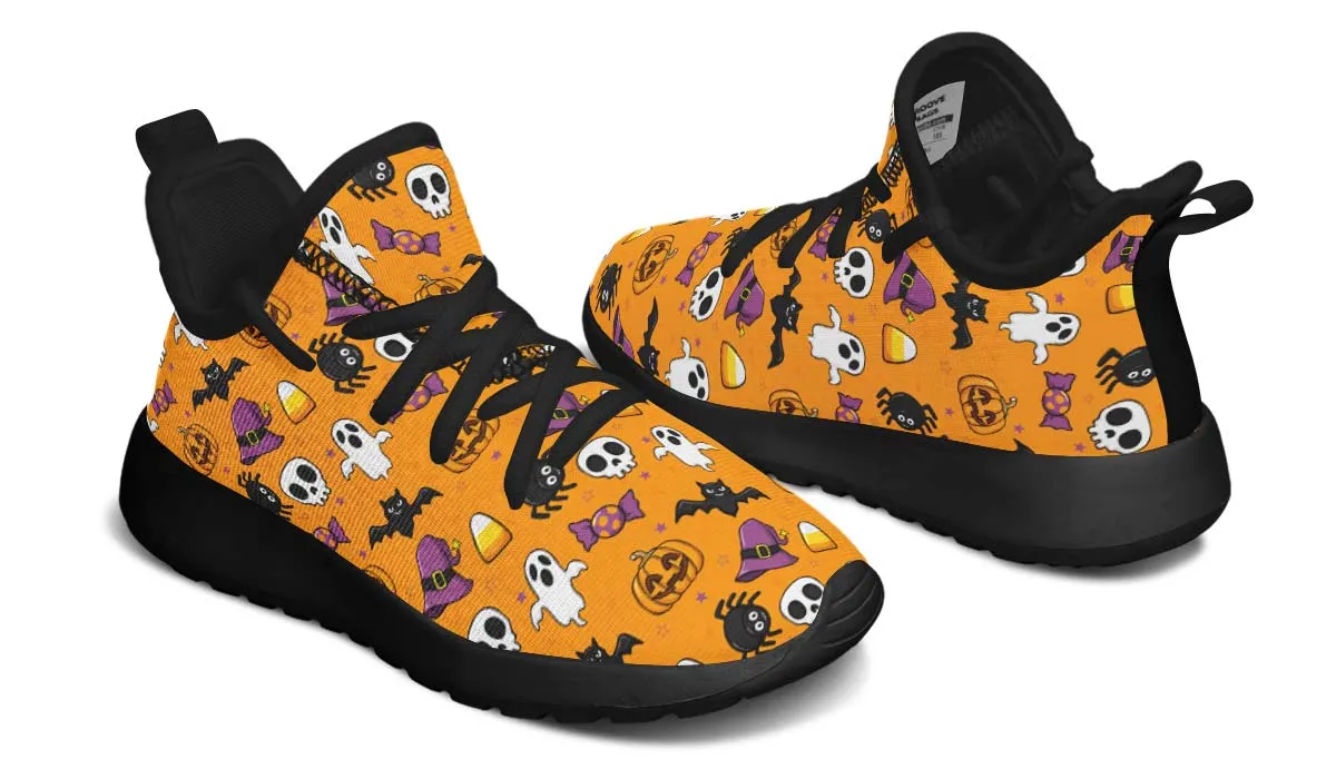 Halloween Pattern Kids Sneakers