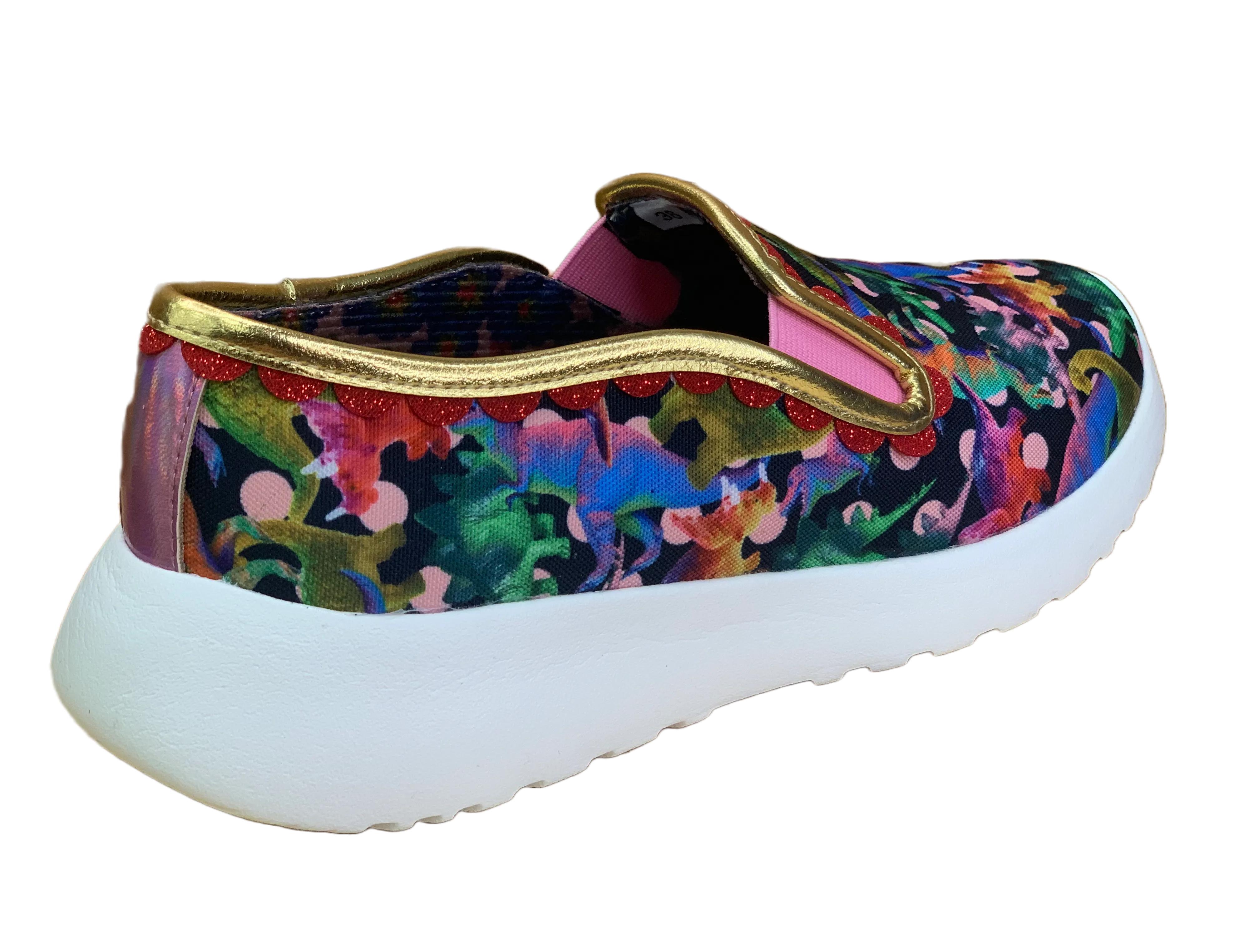 Irregular Choice Womens Peggles Trainers - Black