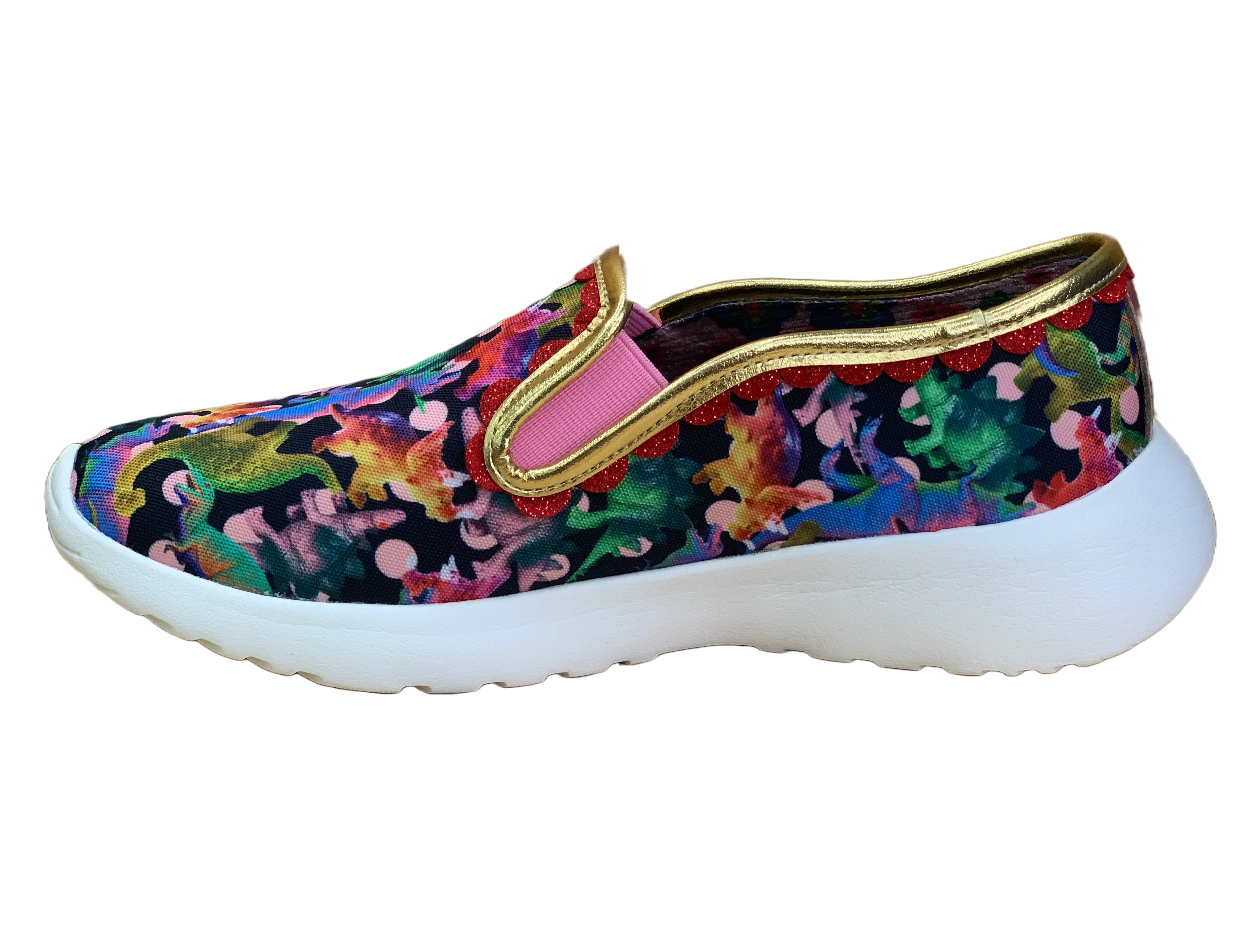 Irregular Choice Womens Peggles Trainers - Black