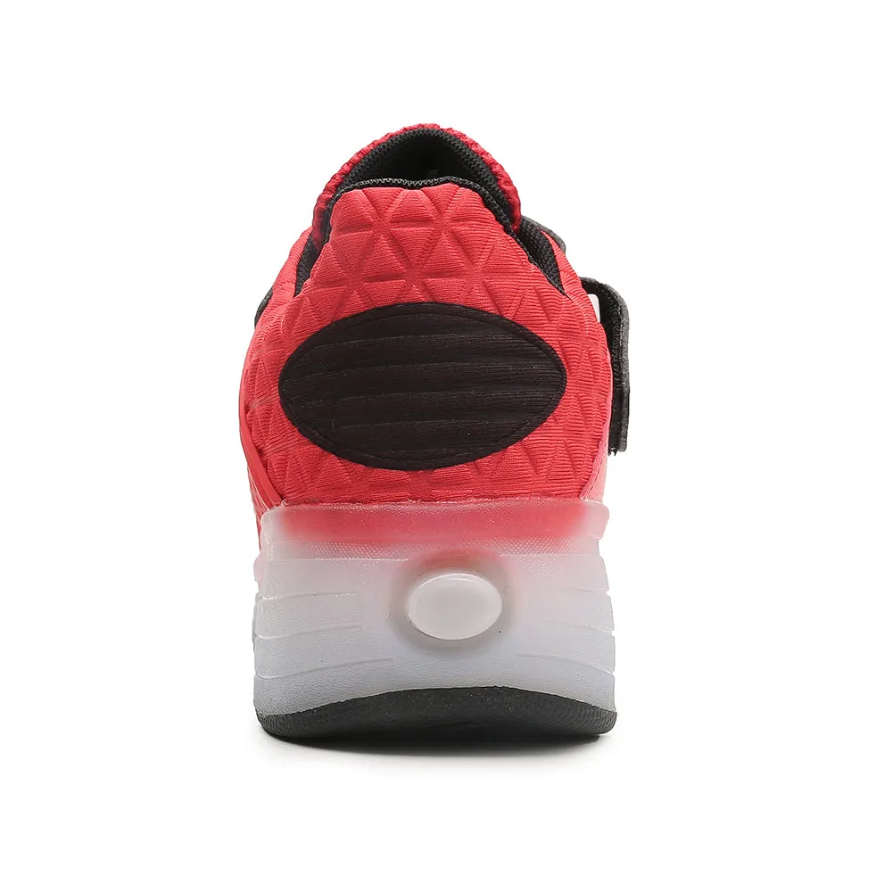 Kids Roller Shoes LED Sport Sneakers Rechargeable Roller Skate for Boys Girls