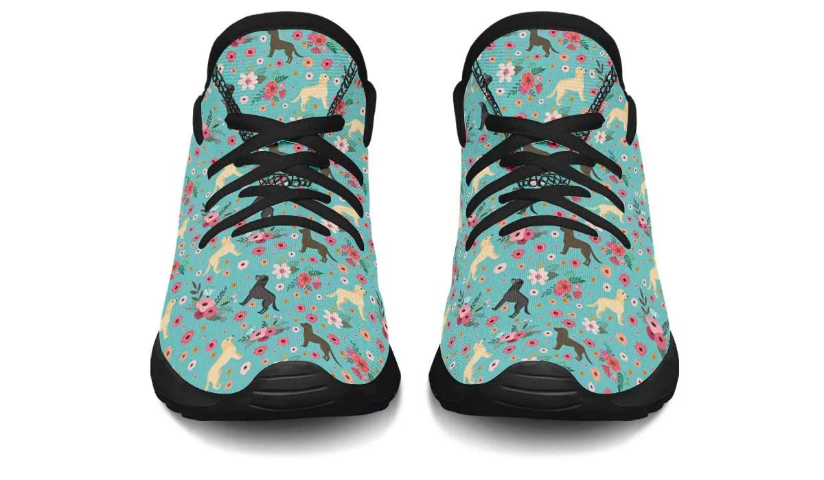 Labrador Retriever Flower Kids Sneakers