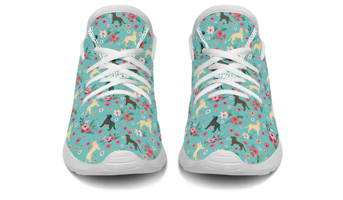Labrador Retriever Flower Kids Sneakers