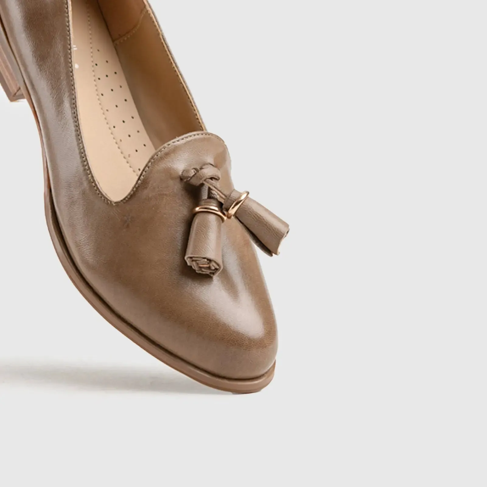 Leather Oxfords Brown HA004