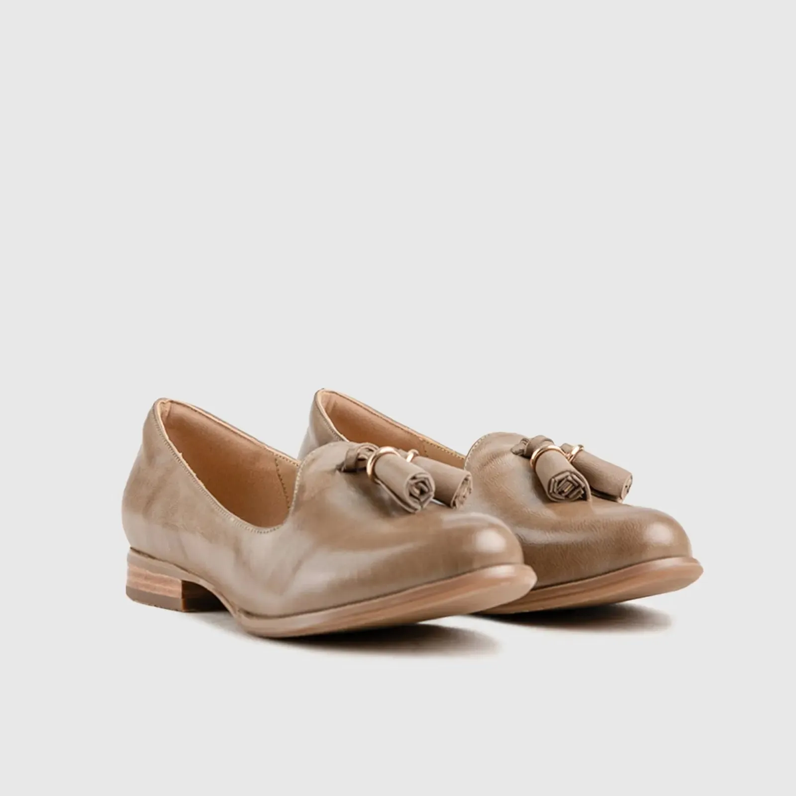 Leather Oxfords Brown HA004