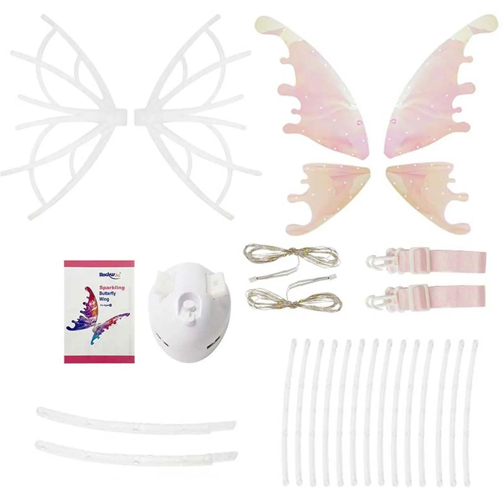 LED Fairy Butterfly Wings – Light-Up Costume for Kids & Adults