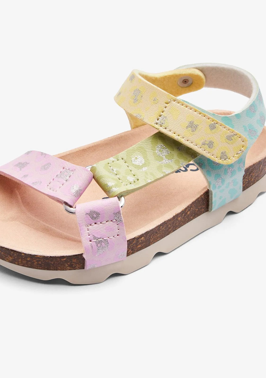 Leo Glitter Strips Bio Sandals