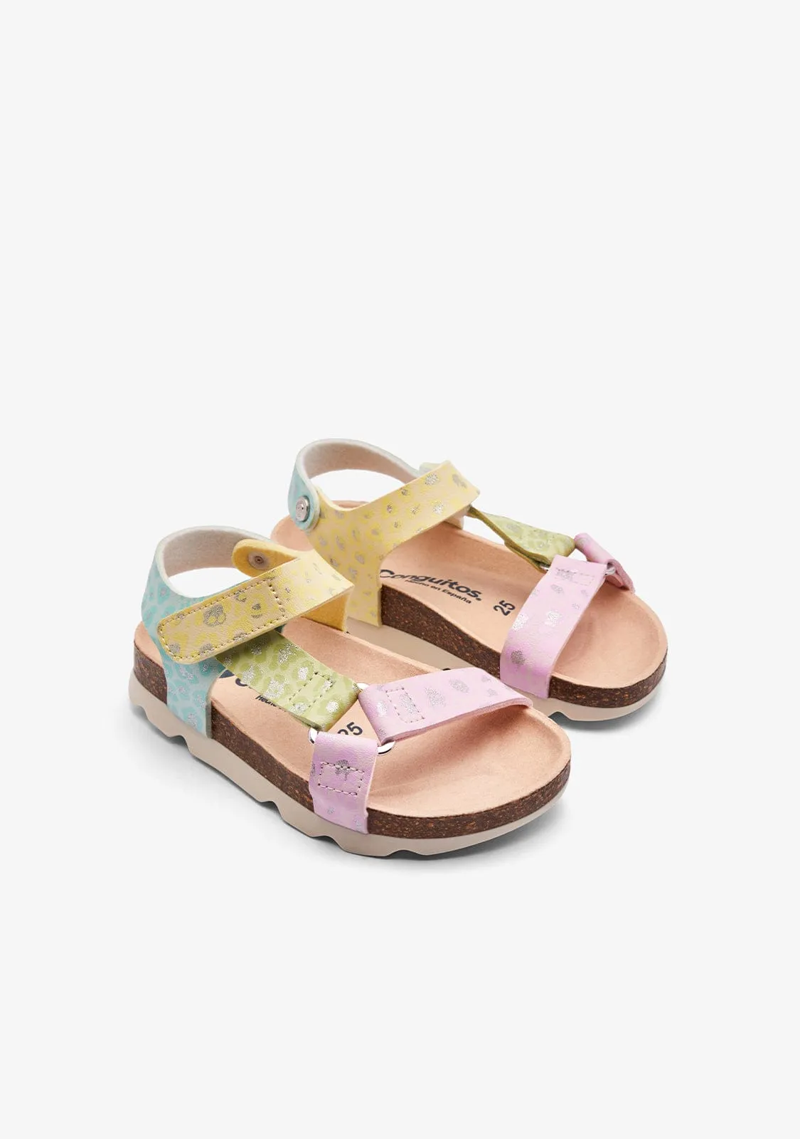 Leo Glitter Strips Bio Sandals