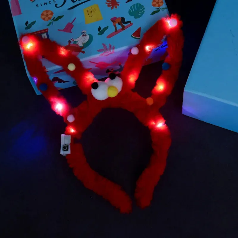 Light-Up Rabbit Headband with Multi-Mode Flash – Perfect Party Accessory