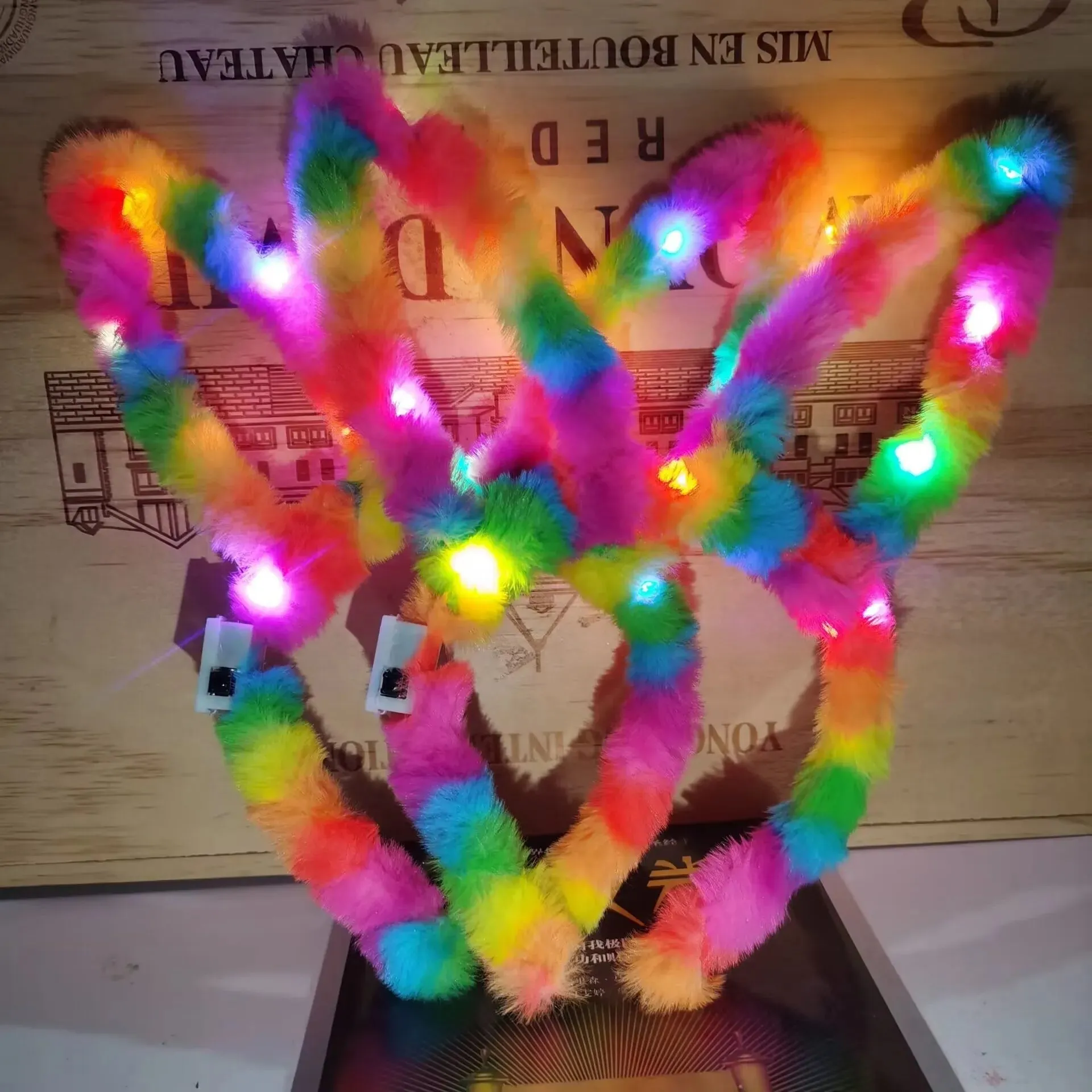 Light-Up Rabbit Headband with Multi-Mode Flash – Perfect Party Accessory