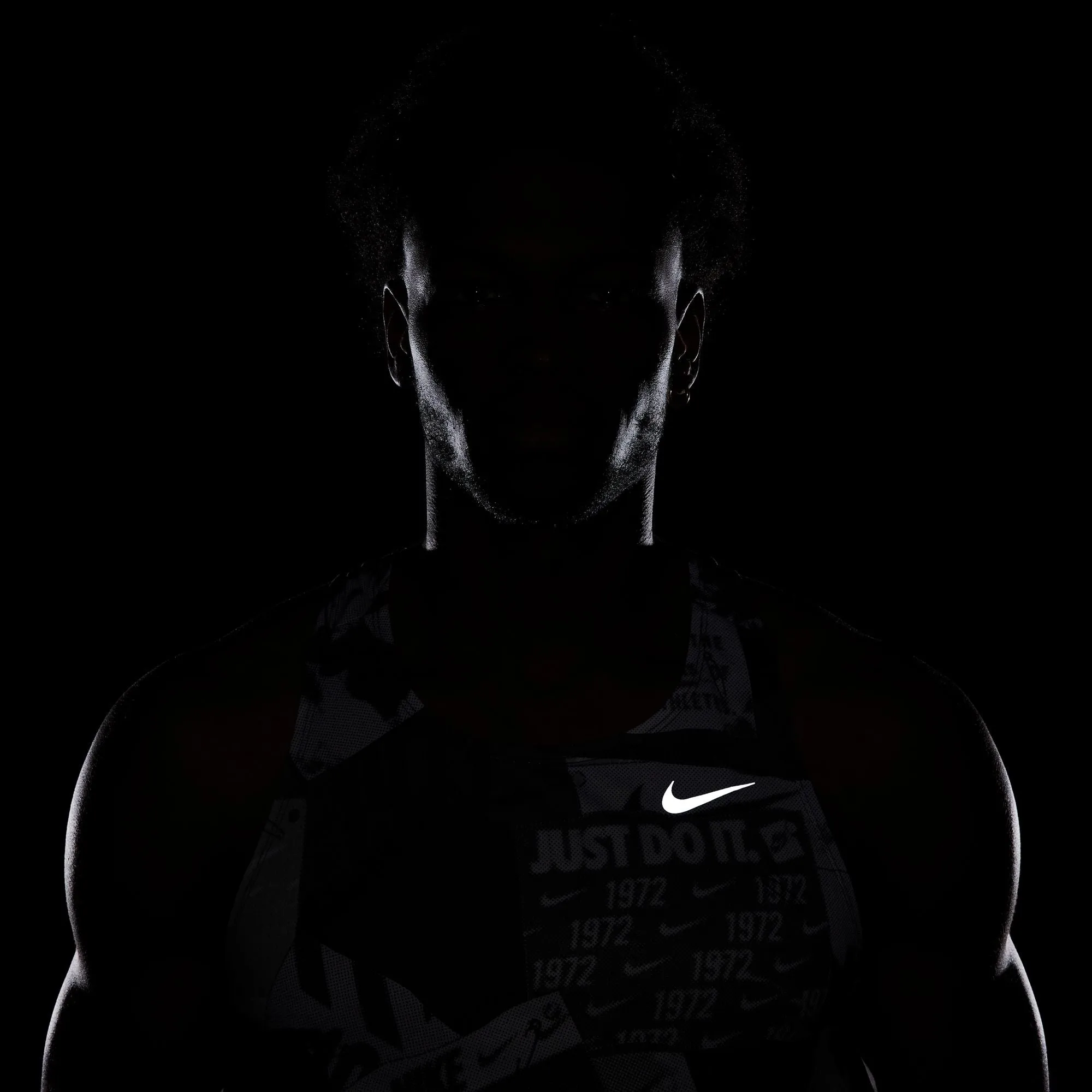 Men's Fast Run Energy Dri-FIT Running Singlet (045 - Off Noir/Reflective Silver)