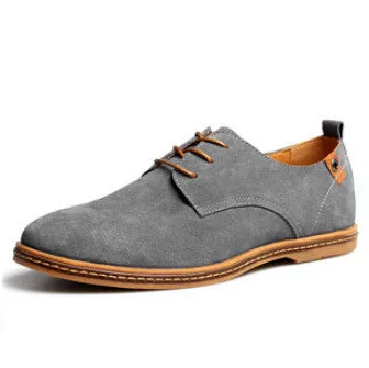 Mens High Quality Suede Oxfords Leather Shoes