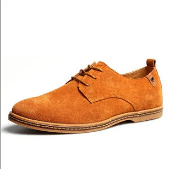 Mens High Quality Suede Oxfords Leather Shoes