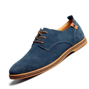 Mens High Quality Suede Oxfords Leather Shoes