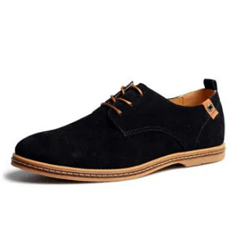 Mens High Quality Suede Oxfords Leather Shoes