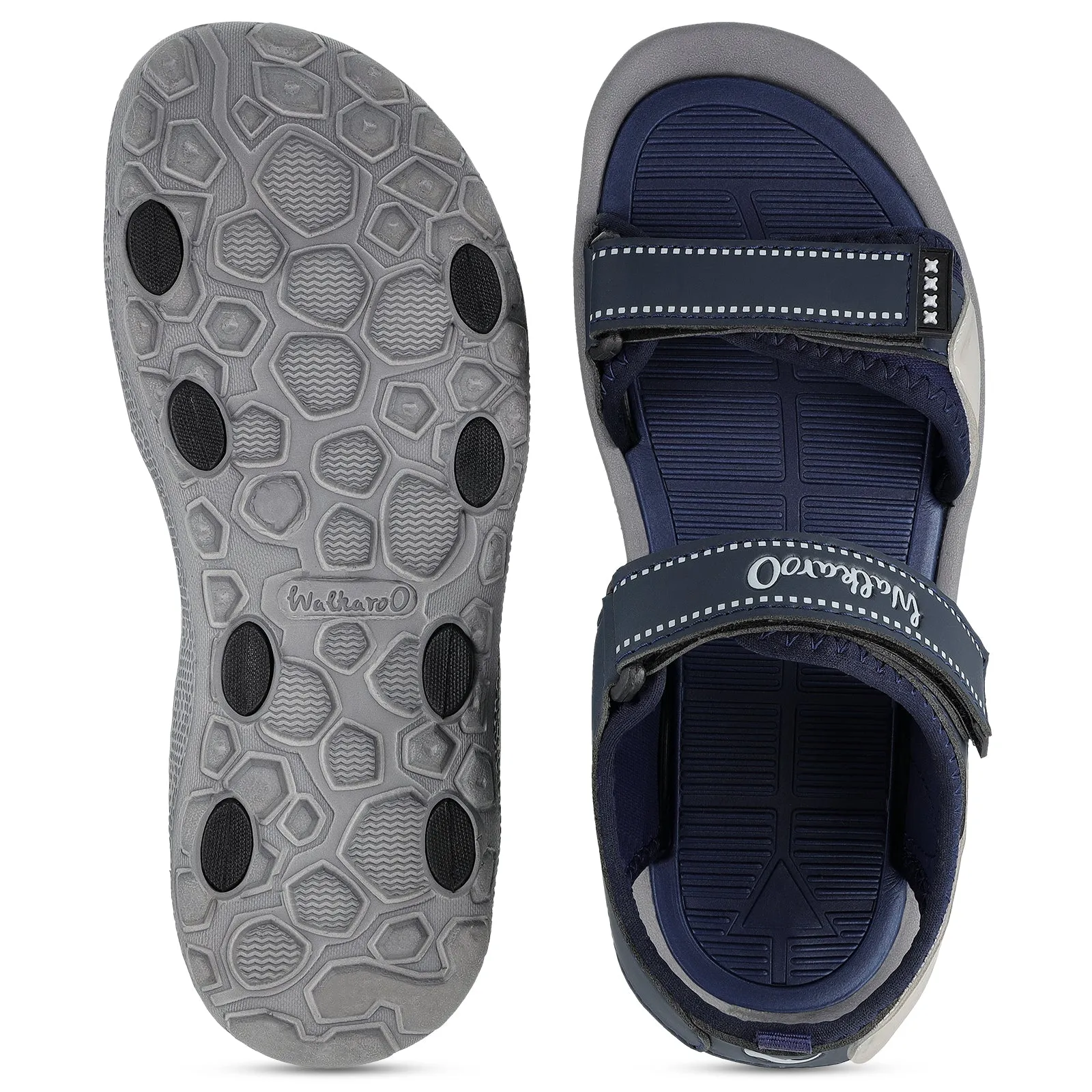 Men's Sports Sandal - WC4424 Navy Blue Grey
