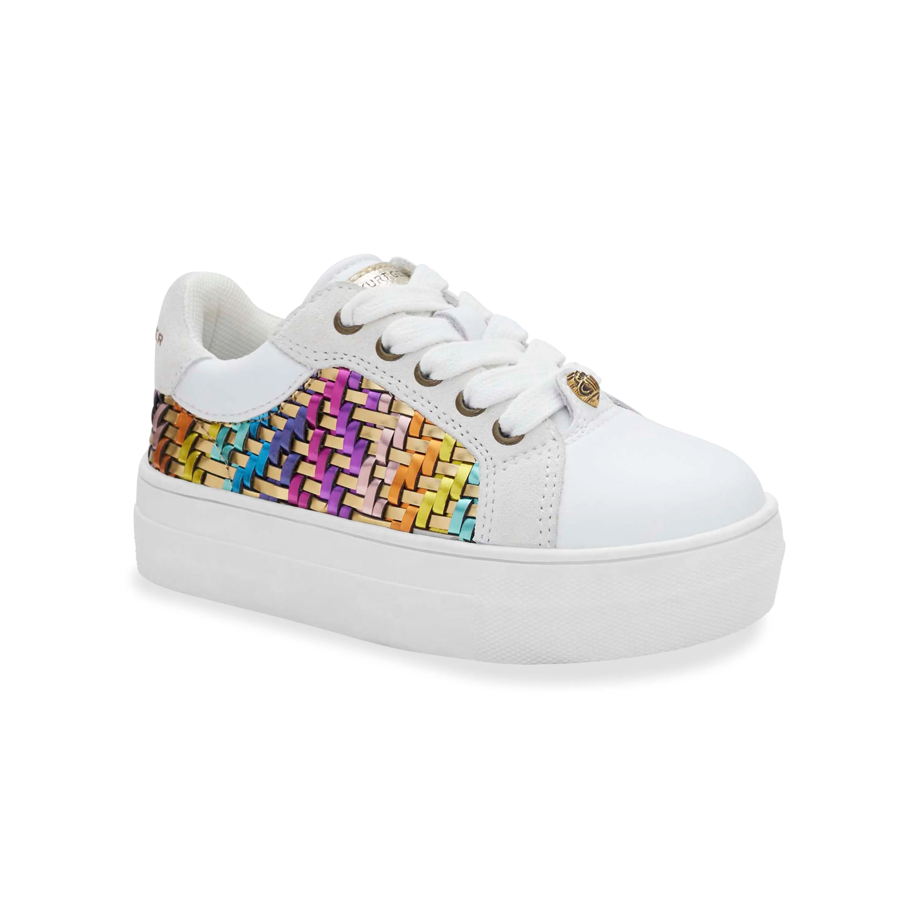 Mini Kensington Sneaker - Big Kid White Gold