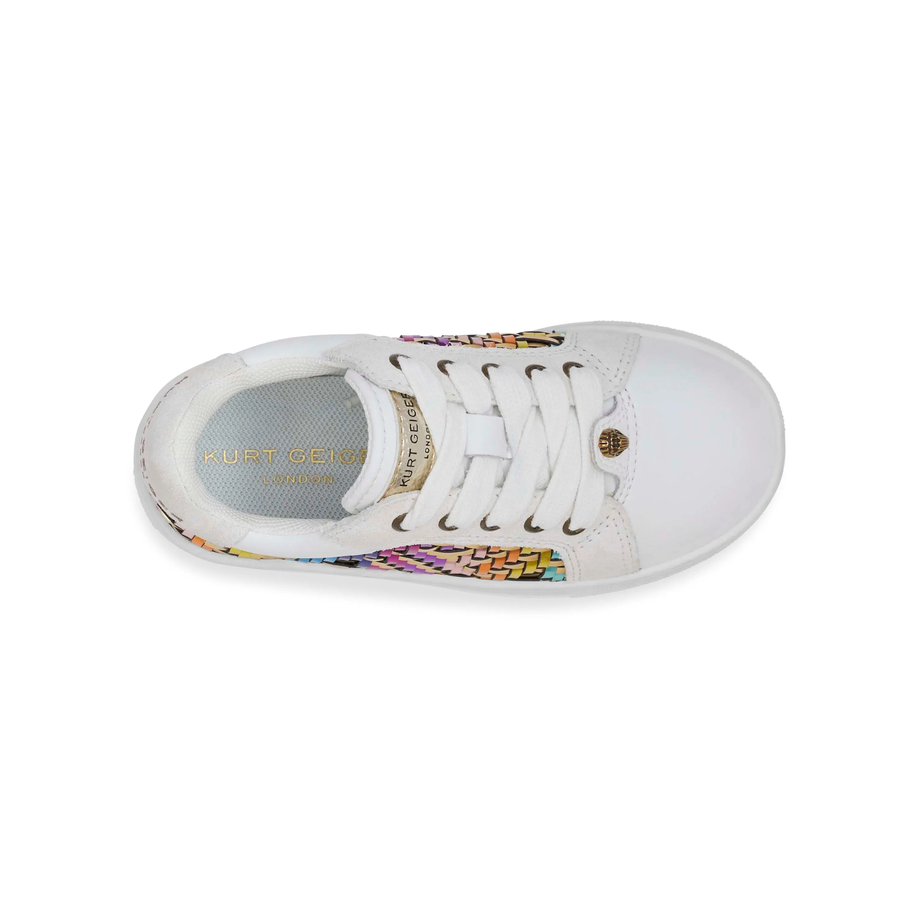 Mini Kensington Sneaker - Big Kid White Gold