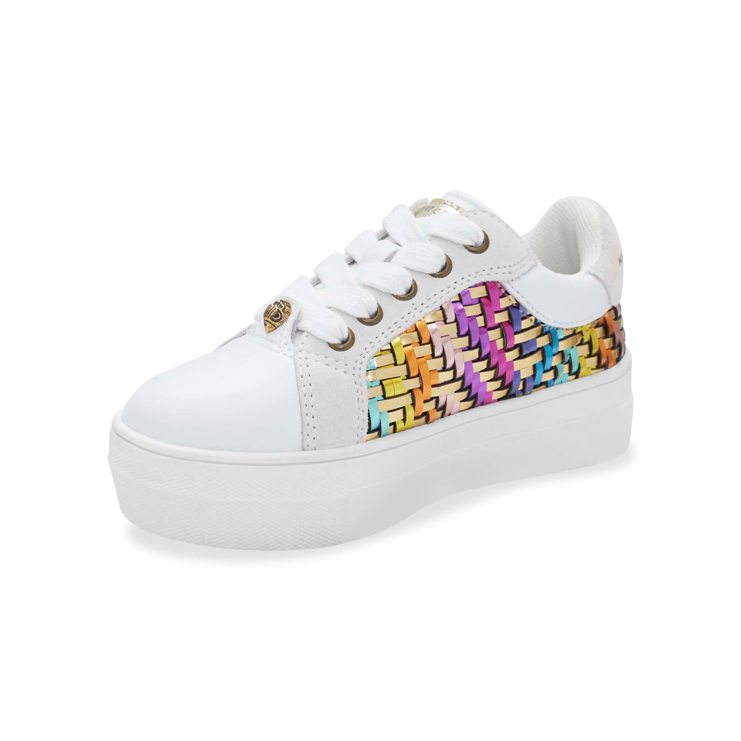 Mini Kensington Sneaker - Big Kid White Gold