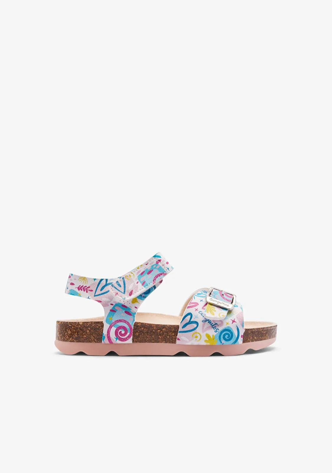 Multi Heart Buckle Bio Sandals