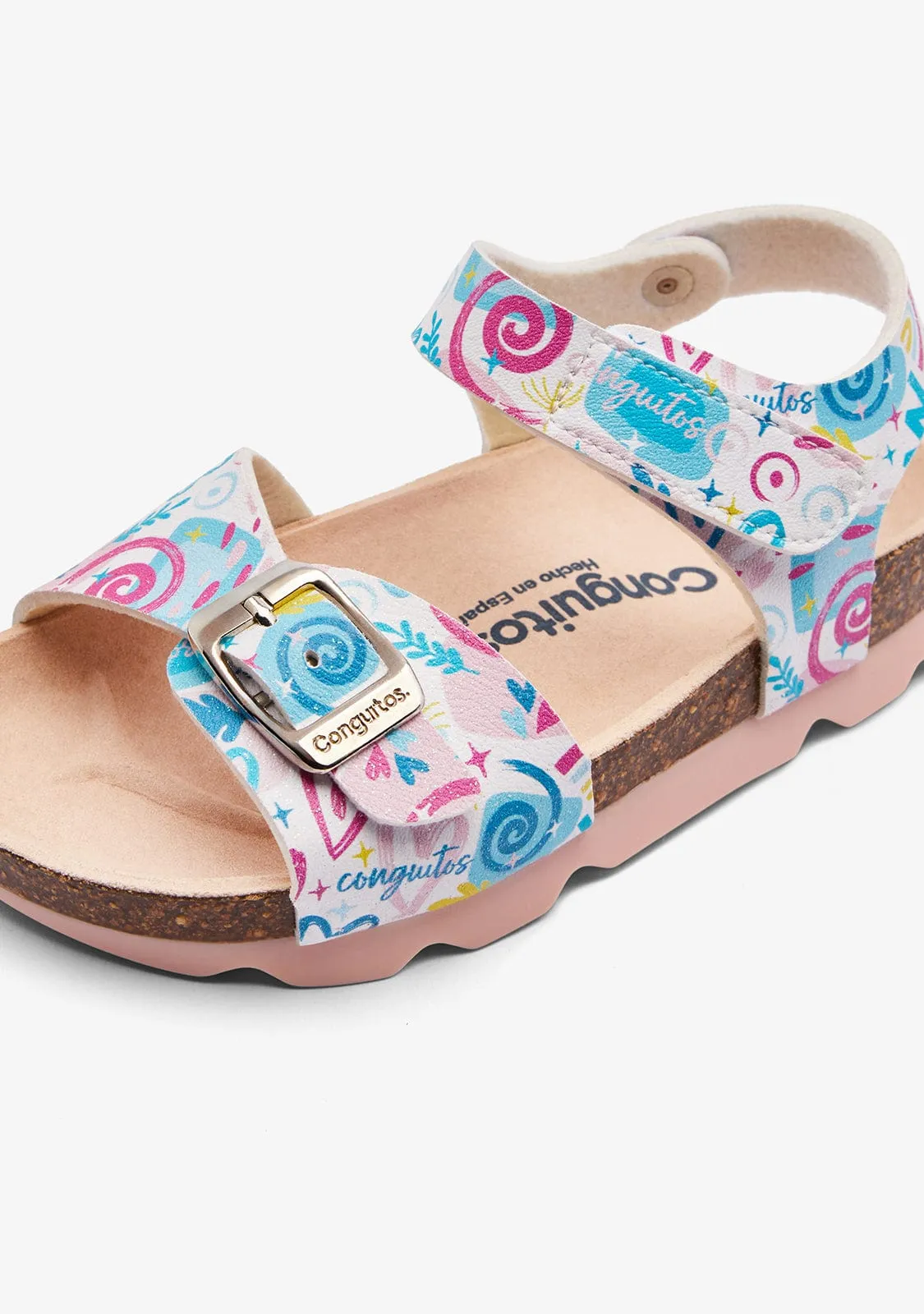 Multi Heart Buckle Bio Sandals