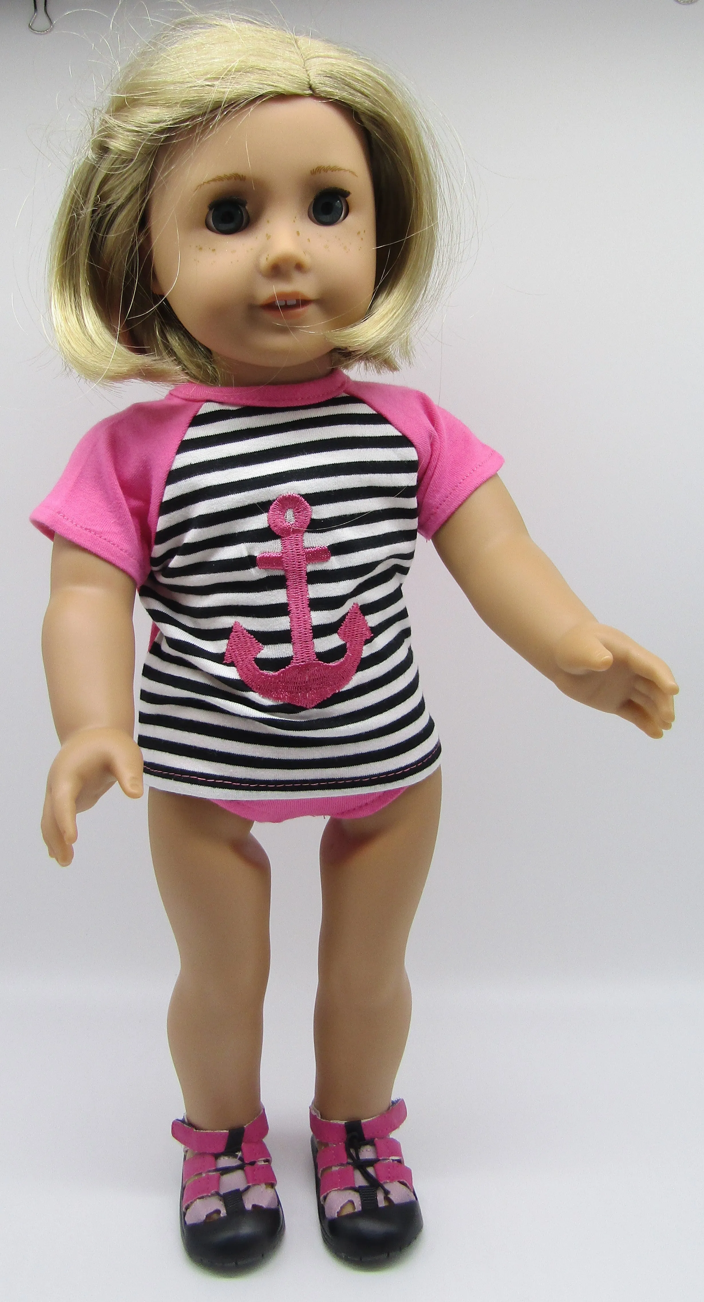 Outdoor Sports Sandals 18 & 15 inch Doll: Pink