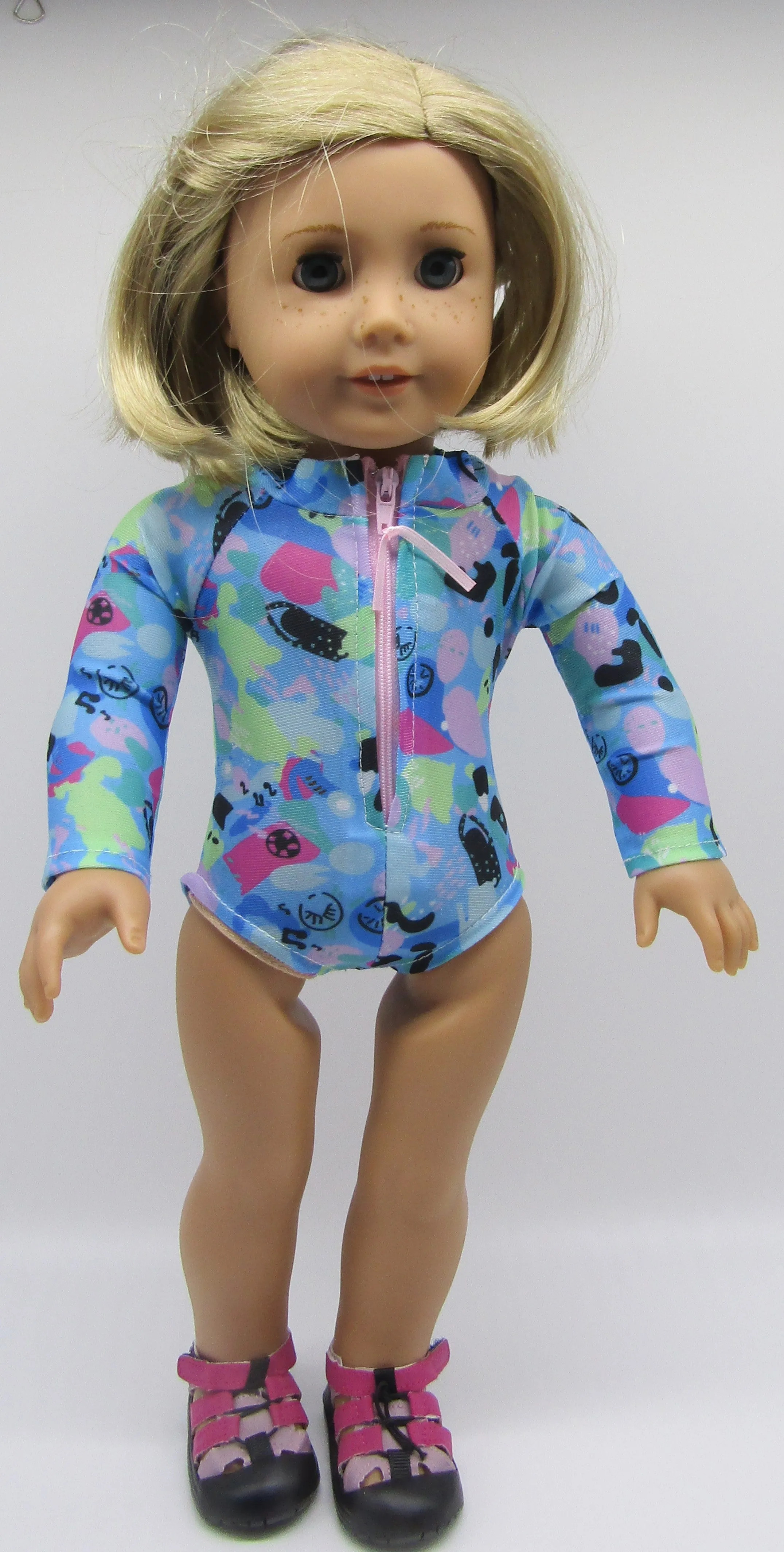 Outdoor Sports Sandals 18 & 15 inch Doll: Pink