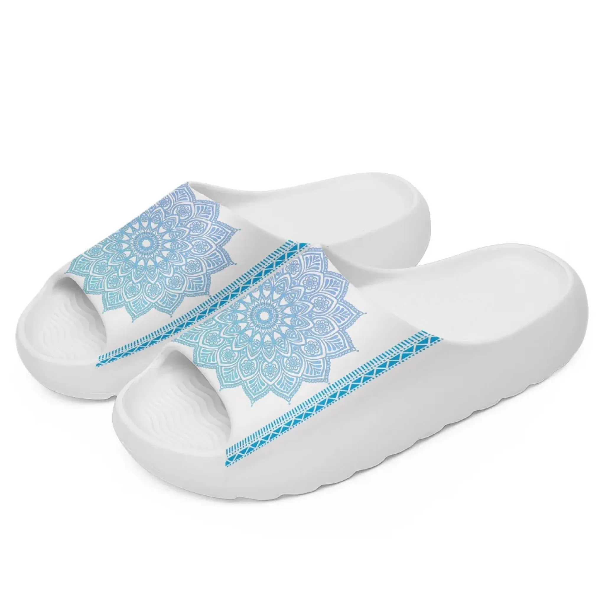 Personalized Yoga-Themed Slide Sandal, Custom Serenity Yoga Slippers, Harmony Slippers