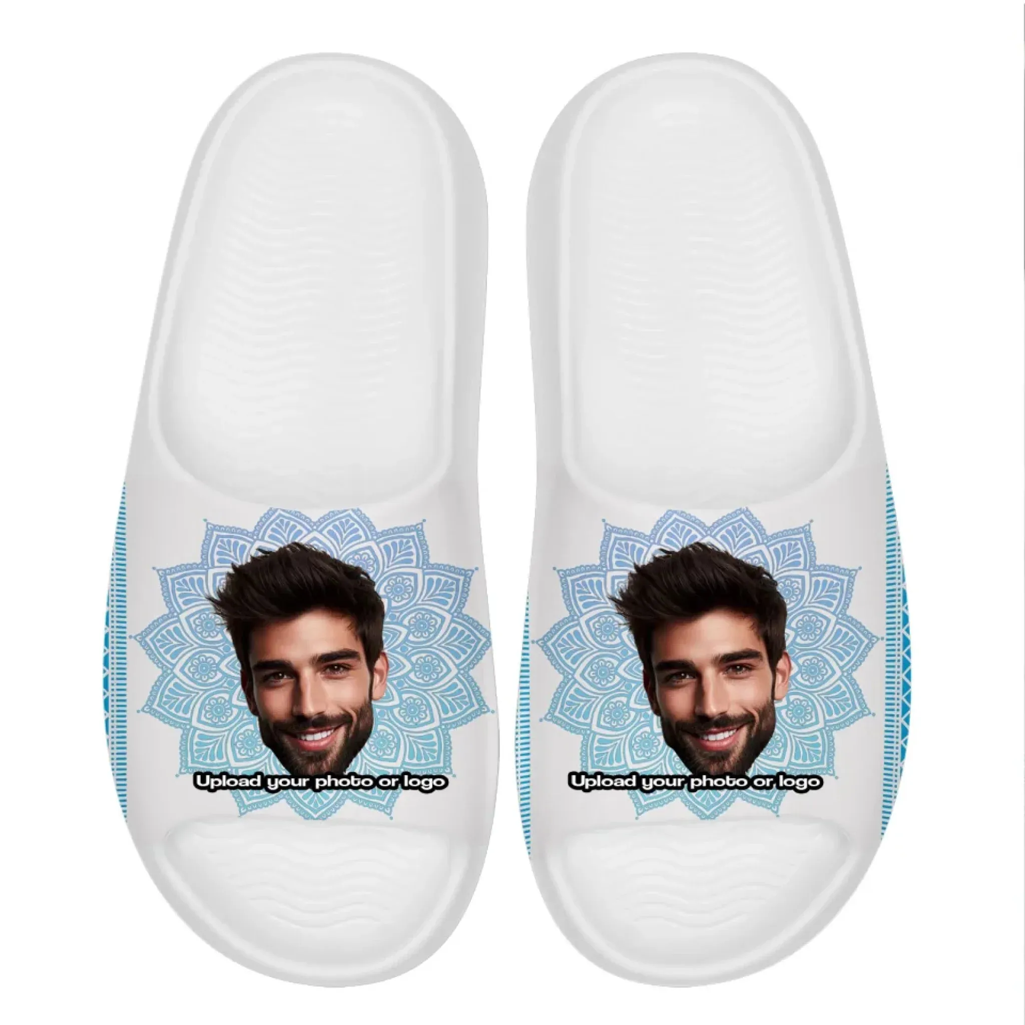 Personalized Yoga-Themed Slide Sandal, Custom Serenity Yoga Slippers, Harmony Slippers