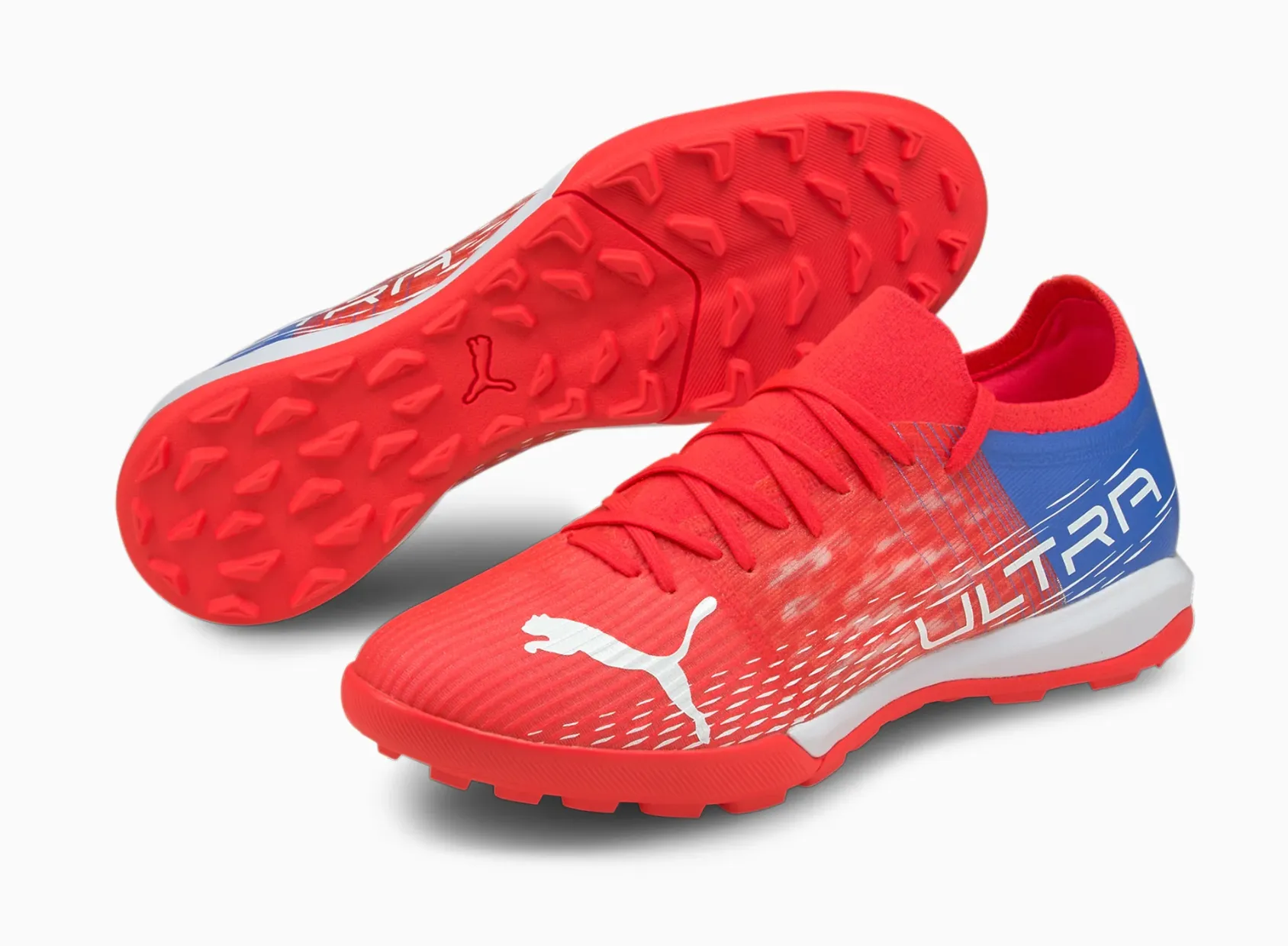 Puma Ultra 3.3 Turf Soccer Cleat - Sublaze-White-Bluemazing