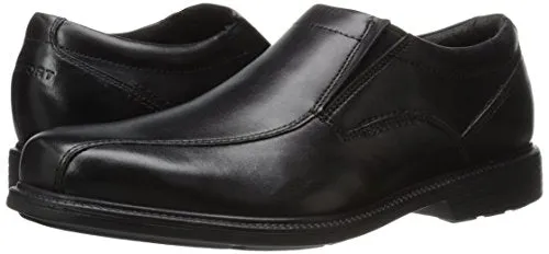 Rockport Men's Charles Road Slip-On Black Leather 10 M (D)-10 M