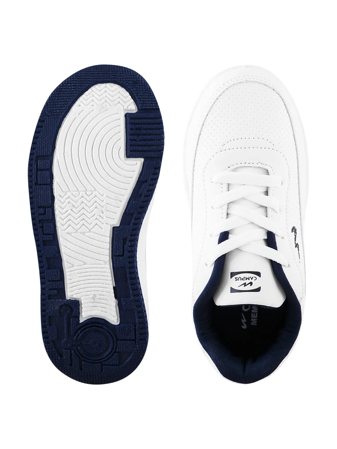 SN-02 White Kid's Sneakers