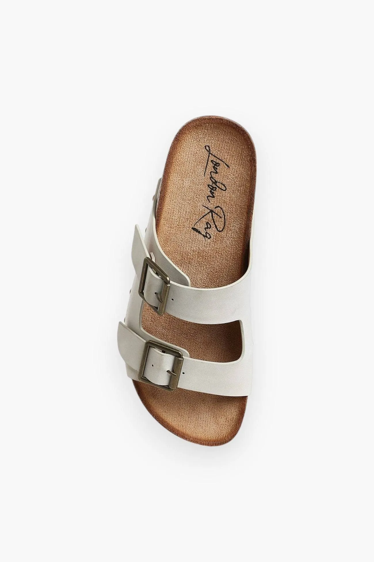 Studded Faux Leather Buckle Platform Sandals