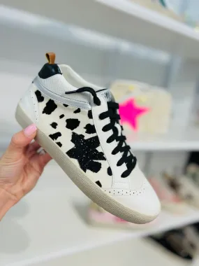 Sweet White Daisy Cattle Tennis Shoes