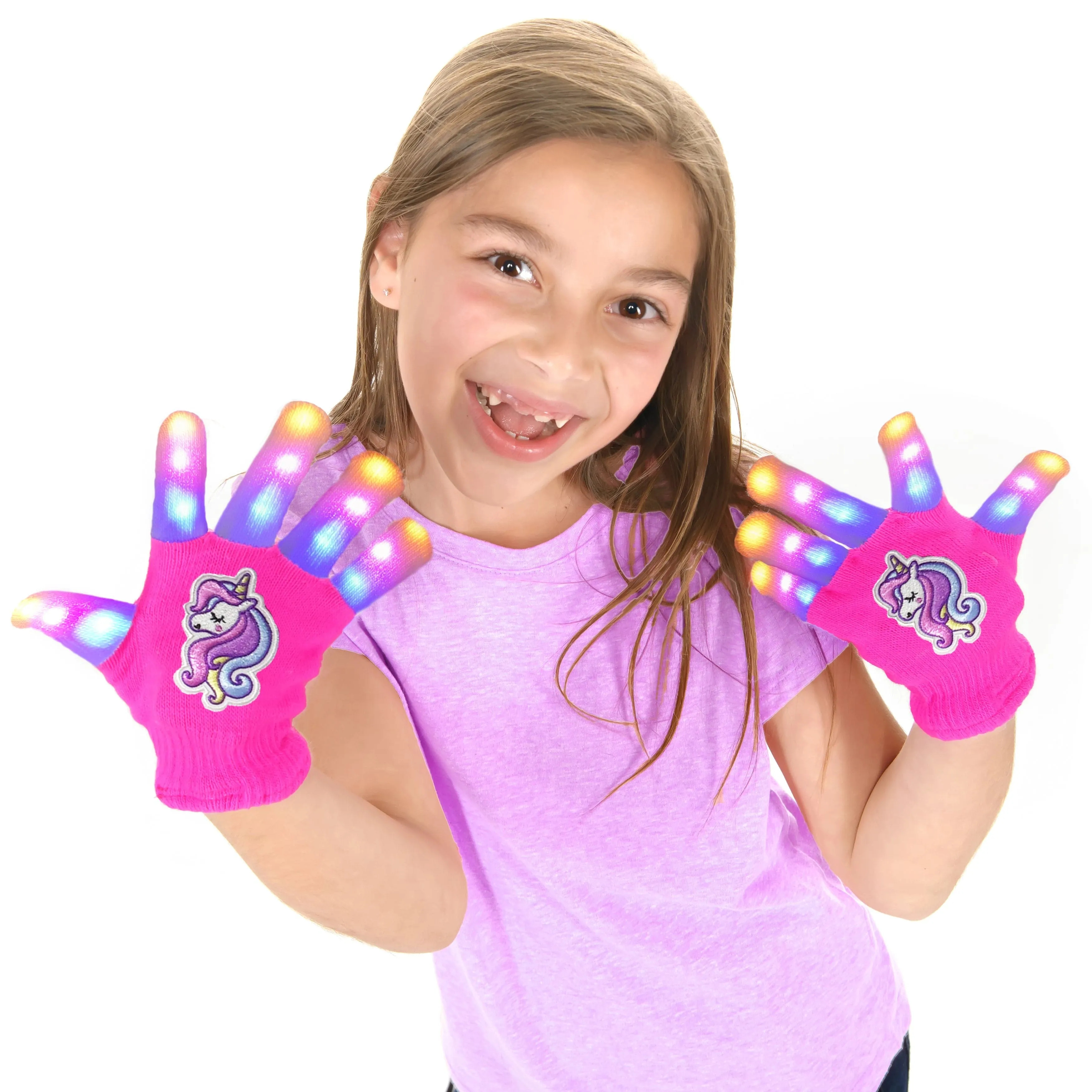 The Noodley Kids' Unicorn LED Light Up Gloves