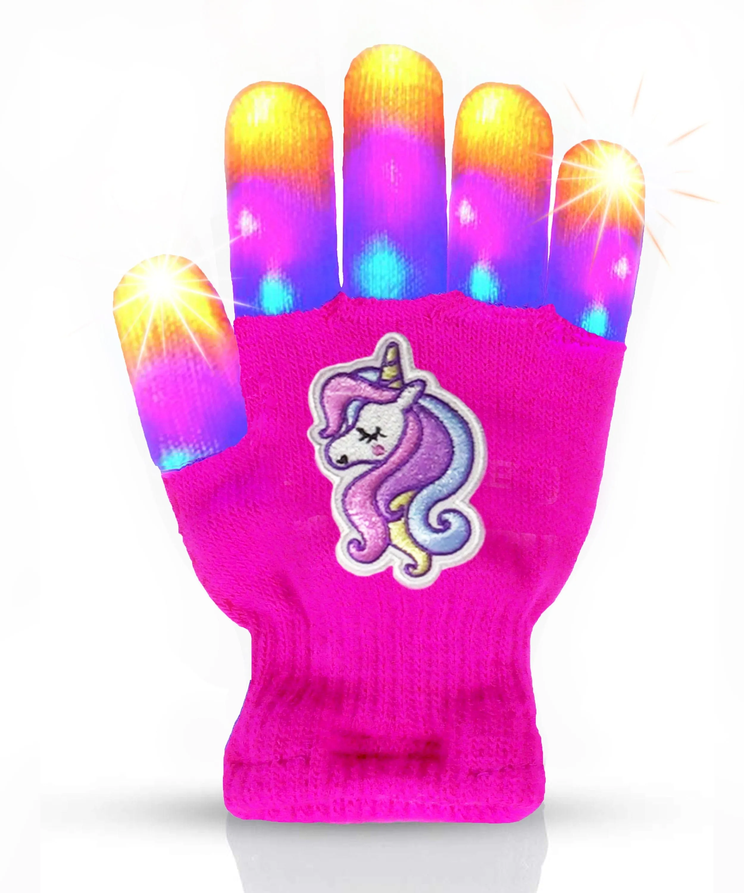 The Noodley Kids' Unicorn LED Light Up Gloves
