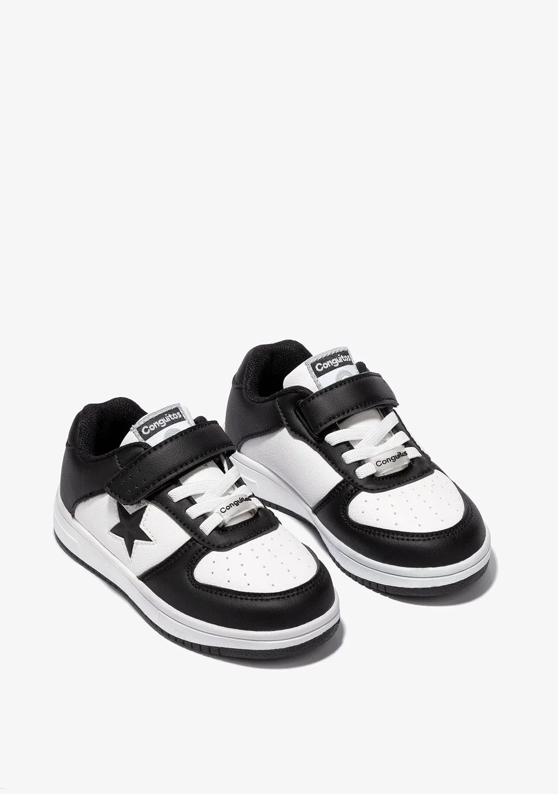 Unisex Black - White Star With Lights Sneakers