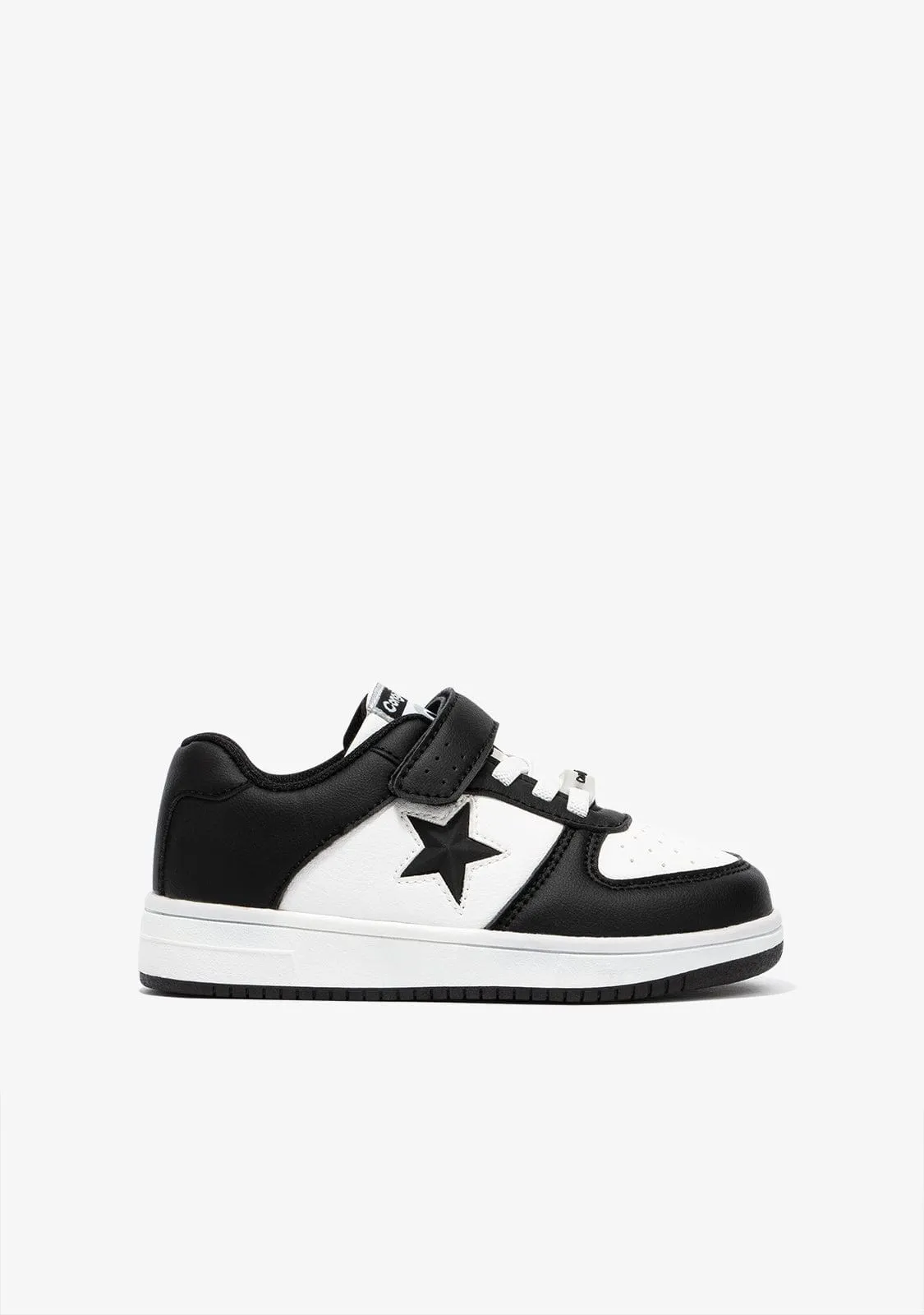 Unisex Black - White Star With Lights Sneakers