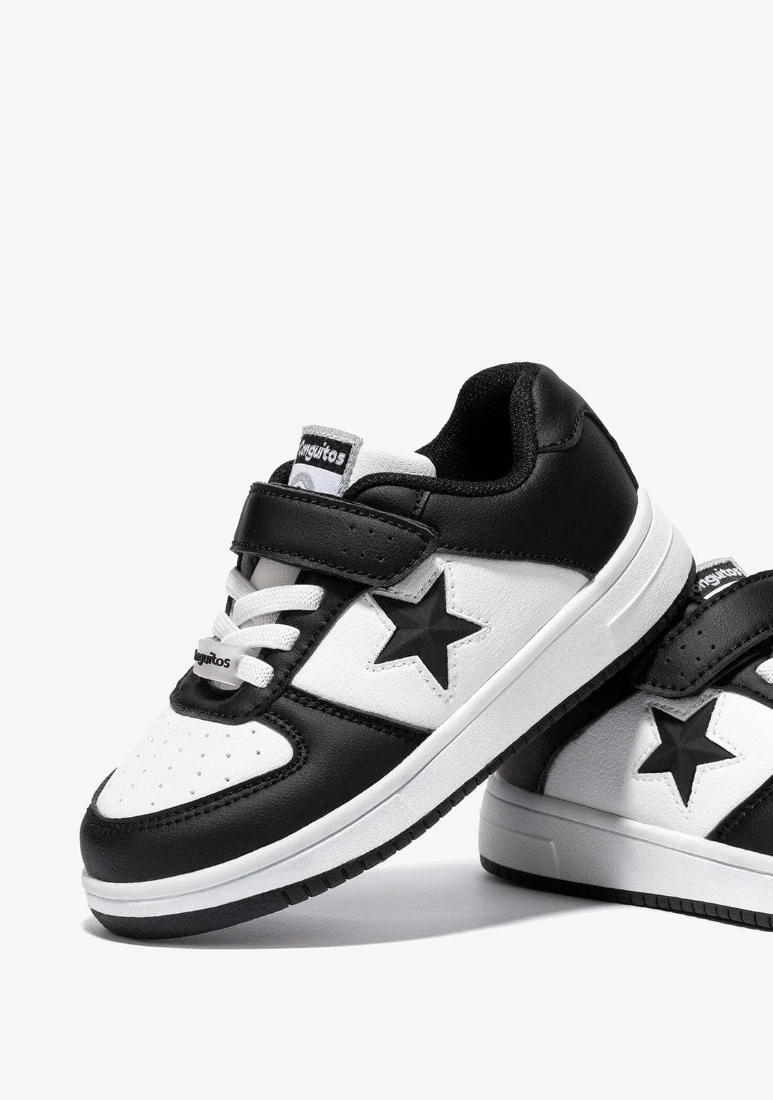 Unisex Black - White Star With Lights Sneakers