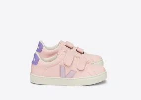 Veja Kids Chromefree Leather Velcro Esplar - Petale/ Parme