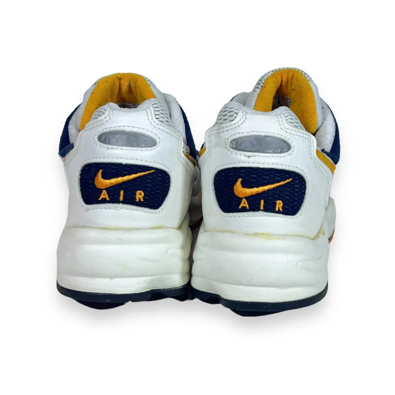 Vintage 1995 NIKE AIR WINDRUNNER Blue White Yellow Running Trainers Sneakers Shoes