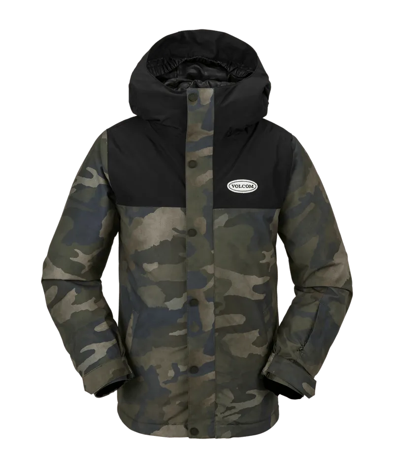 Volcom Stone 91 Insulated Kids Snow Jacket in Cloudwash Camo 2024