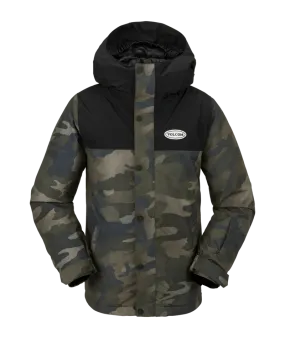 Volcom Stone 91 Insulated Kids Snow Jacket in Cloudwash Camo 2024