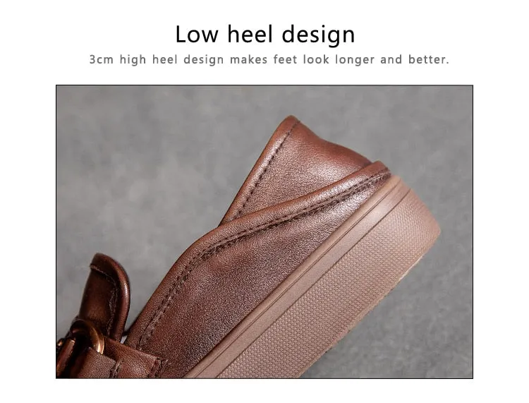 Women Genuine Leather Casual Moccasins Soft Shoes